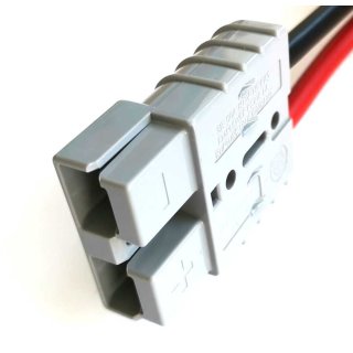 Stecker / Buchse kompatibel zu SB50 grau bis 50A incl. Kabel 6mm2 Länge 2m