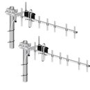 Antenne Set 2x Richtfunk LTE 13,5dB 10m Kabel Doppel Masthalterung
