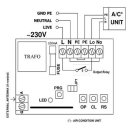 Funk Empfänger ST100AC für Klimaanlagen Klimageäte mit 230V