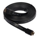 Kabel HDMI 3m 28AWG flach v1.4 High Speed Cable mit Ethernet