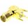 Stecker SMA female Buchse zum Löten gewinkelt 90 THT vergoldet