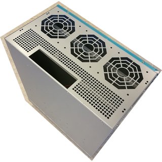 Gehäuse RACK 19 5U RIG für 6x 8x GPU Karten, Mainboard, 2x Netzteile und 3x Lüfter